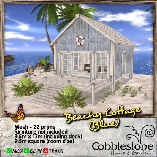 Cobblestone - Beachy Cottage (Blue) Ad